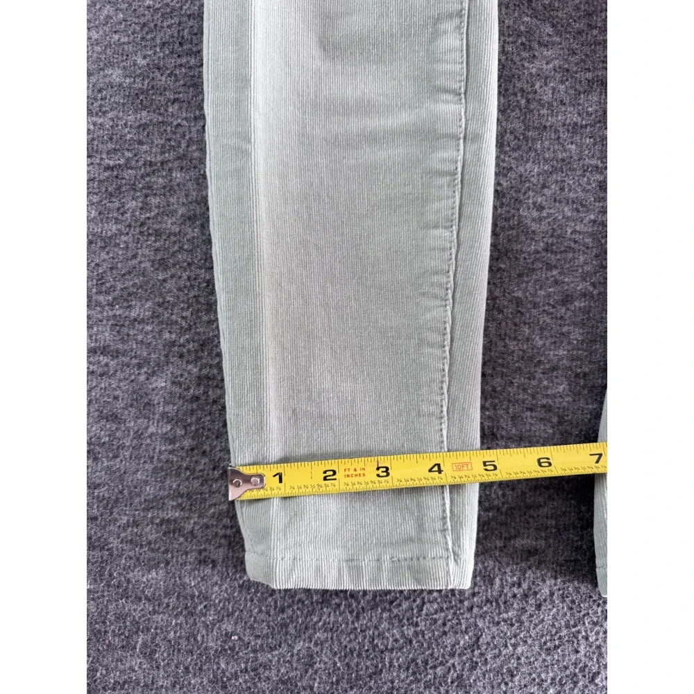 Pilcro Anthropologie High Rise Skinny Corduroy Pants Sage Green Size 26 - Picture 9 of 10